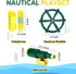3 Pcs Playground Accessories for Kids - Outdoor Swing Set Equipment, Pirate Ship Wheel, Telescope, Telephone