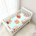 CZXW 52" 28" Red Panda Cartoon Crib Sheets Fitted x Natural Cotton Soft & Breathable for Baby Crib Mattress