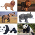 BOLZRA Playset, 3-5, 22Pcs Safari Animals Figures with Activity Play Mat & Storage Box, Realistic Plastic Jumbo Jungle