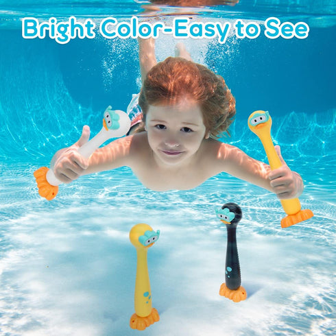 SASBSC Diving Sticks, Pool Diving Toys for Kids Ages 4-12, Summer Outdoor Water Toys for Underwater Fun