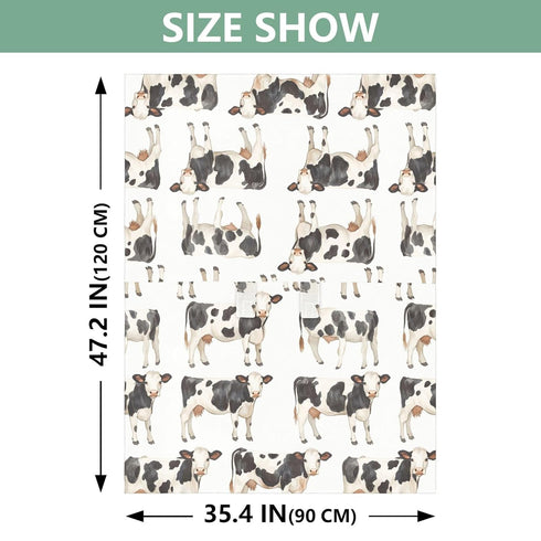 Mazeann Watercolor Farm Cow Car Seat Cover Baby Breathable Soft Infant Carseat Covers Canopies Babies Carrier Covers