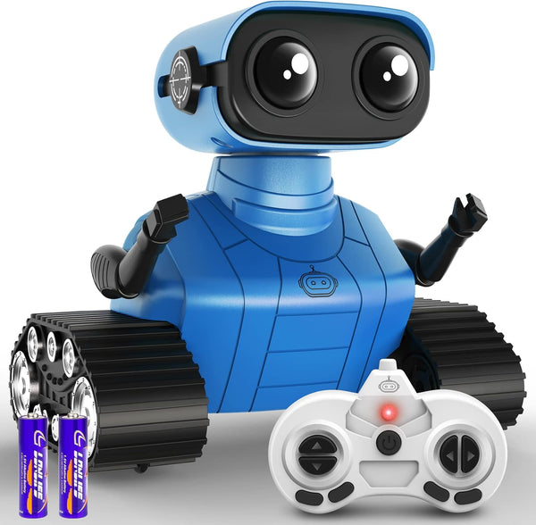 Hamourd Robot Toys for Boys Girls, Rechargeable Remote Control Emo Robots with Auto-Demonstration,