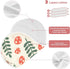decor gift 4 Pack 22x11in Cotton Baby Burp Cloth Easy Care Forests Mushroom Baby wash Cloth for Unisex boy and Girl