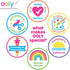 Yummy Yummy 10 100 30 Set Ooly Coloring Kit Includes Lightly Scented Markers, Over Scented Stickers, and Pages