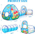 3pc Kids Play Tent with Ball Pit and Play Tunnel, Indoor Playhouse for Boys and Girls, Gift Toys for Babies (Balls NOT
