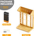 9 SpaceAid Bamboo Baby Bottle Drying Rack, Space Saving Kitchen Bottles Holder Organizer for Baby Bottle Rack Dryer