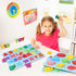 Alphabet and Number Puzzle Set, Wooden Upper Case Letter and Shape Learning Puzzles for 3-5 Year Olds