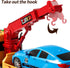 NIPLOOOW 3 4 5 6 7 Kids Toys for Years Old Boys, Tow Truck Toy,Friction Powered Transport Truck Crane Vehicle Toy