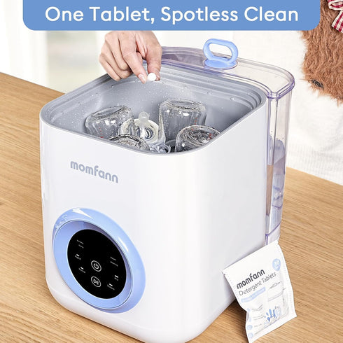 (150Pcs) MOMFANN Professional Deep Cleaning Detergent Tablets for All Baby Bottle Washers, Washer Tablets for Bottle