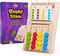 LiKee No-Lose-Parts Wooden Color Matching Slide Puzzle for 3+ Years Old, Montessori Learning Toys for Kids