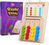 LiKee No-Lose-Parts Wooden Color Matching Slide Puzzle for 3+ Years Old, Montessori Learning Toys for Kids