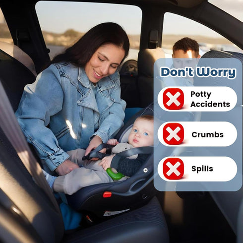 WAEKIYTL 2 Pack Winter Car Seat Protector for Potty Training Piddle Pads Waterproof Carseat Protector for Baby Infant
