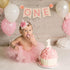 Baby First Birthday Felt Banner - Children's First Year and Baby Bedroom Decoration, High Chair and Birthday Party