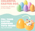 24 6 Inches JOYIN Pcs Large Pastel Easter Eggs, Plastic Jumbo Eggs Fillable for Easter Themed Hunt Basket Stuffers