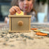 Montessori Mama Coin Box, Wooden Montessori Toy for 1 Year Old Toddler, Baby Drawer Drop Ball Toy