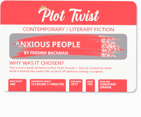 Plot Twist: 36 Book Recommendation Scratch Off Cards - Gift for Couples and Book Lovers