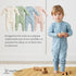 Slim-Fit Long Sleeve Baby Pajamas - Breathable Sleep Romper