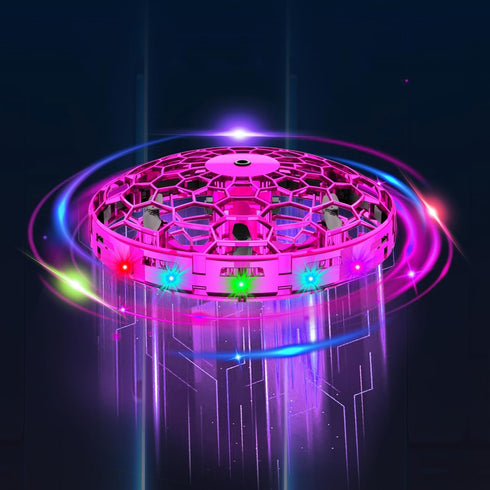 Hand Operated Small Drone Indoors&Outdoor,Mini Drone For Kids,Colorful Stunts Flying Ball Toy,Stem