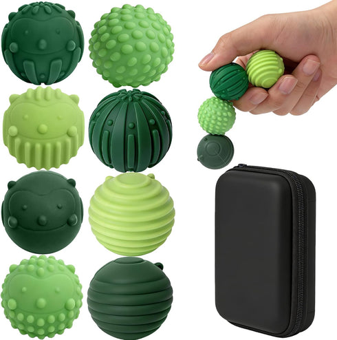 JISPUL Magnetic Sensory Fidget Balls, 8Pcs Magnet Balls Fidget Toys for Adults &