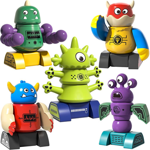 Magnetic Robot Toy for Kids 3-5, 35 PCS STEM Educational Playset with