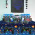 4 Pack Video Game Tablecloth for Kids Birthday Party, 86” x 51” Rectangle Plastic Game Table Cover Decorations