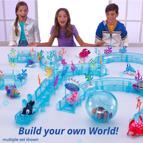 (Narwhal + Orca) Fish 2-Pack B - Small Stuffed Animals with Motor Inside for Ocean Party Favors