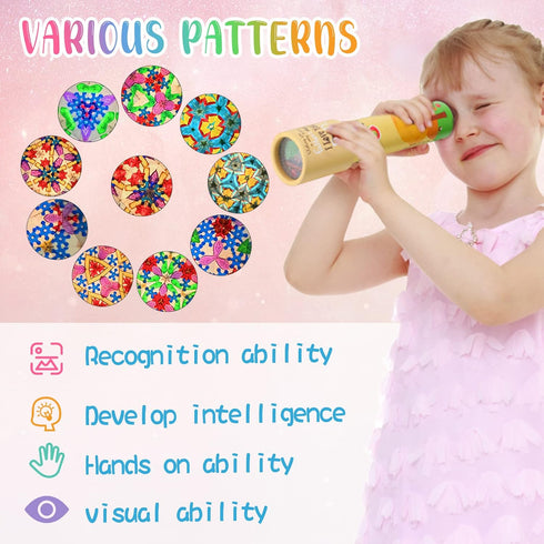 20 Pcs Classic Kaleidoscopes Educational Toys for Birthday Party, School Classroom Prizes, Random Colors (Cute Style)