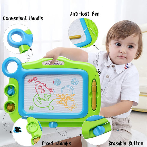 Toddler Toys for Girls Boys Age 1-4 - Magnetic Drawing Board, Erasable Writing Doodle Board for Kids