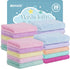 UNIMADE Baby Washcloths, 20 Pack Super Soft Microfiber Coral Fleece Wash Cloths,