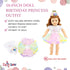 Emily Rose 18 Inch Doll Clothes 3 PC Birthday Princess Outfit Gift Set - Includes Headband Tiara