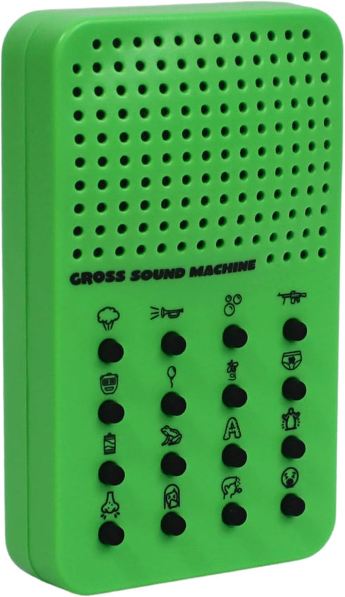 16 Gross Sound Machine with Farts, Burps, Vomit, Sneeze and Coughing Noises, Portable Electronic Fart Themed For Kids
