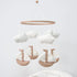 Goukurlsma Sailboat Sailboat Crib Mobile for Girls & Boys, & Cloud Mobile for Crib, Neutral Boho Baby Mobile for Crib