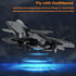 BEACONDESI F47 RC Fighter Drone for Kids, Remote Control Airplane with Altitude Hold, RC Jet Drone Toy with LED Lights