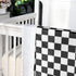 Cozy Set Nursing Pillow Cover & Toddler Blanket in Black Checkered for Boys and Girls