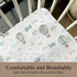 Wicbfdfv 28"x52" Watercolor Plane Hot Air Balloon Baby Crib Sheets for Boy Girl Cartoon Airplanes Cloud Stars Baby