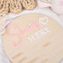 RSOLIET She's Here or He's Here Wooden Sign - Gender Reveal Wooden Sign, Acrylic Gender Announcement, Hospital Birth
