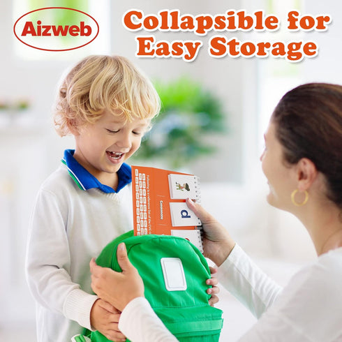 Aizweb CVC Word Builder Phonics Flash Cards for Preschool, Kindergarten, Montessori Special Education Learning