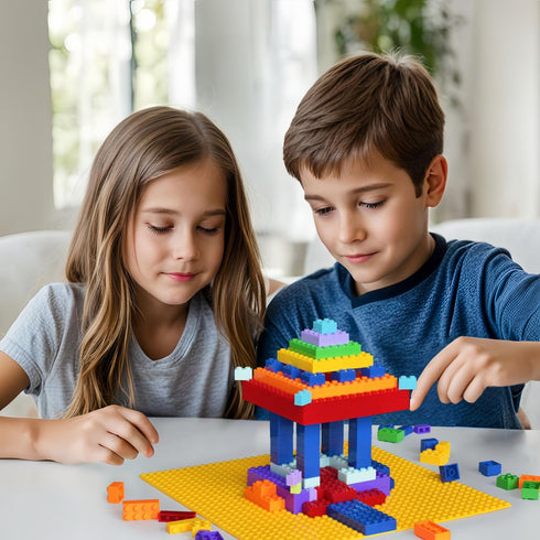32x32 4+ Pairez Toys Classic Baseplate, Square Baseplates, Flat Boards to Build on, Base for Tables, Mats, and More