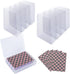 24PCS Plastic Playing Card Case Holder, Clear Storage Box for Standard Size Poker Cards, Snaps Closed (NO Cards)