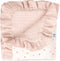lulumoon Muslin Ruffle Baby Blanket - Soft Breathable 100% Cotton Newborn Wrap