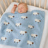 Cozy 30x40 Cotton Baby Blanket Knit Soft Swaddle Receiving Blankets Toddler Infant Blanket with Lovely Sheep