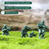 Shindel 100PCS Army Men Toy Soldiers, Plastic Playset with Green Yellow Soldier Figures for Boys