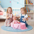 12" Set, 1-3 AuntyFey Baby Doll Baby Doll Bassinet with Accessory for Girl Toddlers with Bottle, Teddy Bear, Pillow