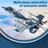 J-15 577PCS 812, Fighter Jet Building Kit, Military Aircraft Model for Boys Army Airplane Toy with Foldable Wings