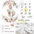 CSFOTO Flowers Baby Monthly Milestone Blanket, 60"x40", Newborn First Year Growth Mat, Baby Shower Memory Keepsake