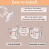 KunEchevyr 240ml Wearable Breast Pump Cup, Hands Free Milk Collector Cup, Silicone Milk Collection Cup with Single Side