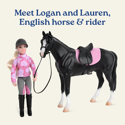 1:12 #61156 Breyer Freedom Series English Horse and Rider Figurine - Premium Scale Collectible Horse Toy - Educational