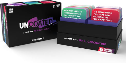 Uncoated Party Game for Adults Ages 21+, Hilarious & Interactive Card Game for Game Night & Gatherings