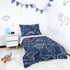 4 Set Set, Pieces Dinosaur Toddler Bedding for Boys, Soft Breathable Toddler Comforter Dino Print Navy, Includes