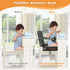 SMZCTYL Toddler Booster Seat for Kitchen Chair & Dining Table Waterproof PU Foam Cushion with Backrest & Safety Straps